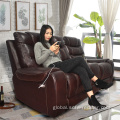 3+2+1 Electric Recliner Sofa High Quality Leather Electric Reclining Sofa Set Manufactory